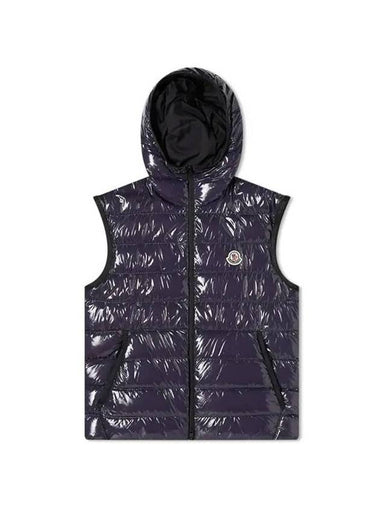 Raffle Down Padded Vest Navy - MONCLER - BALAAN 1