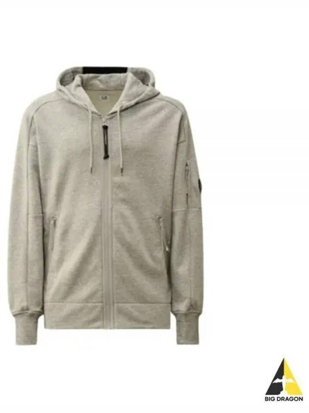 Diagonal Raised Fleece Hooded Jacket Grey - CP COMPANY - BALAAN 2