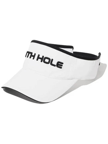 Logo volume embroidery sun cap WHITE - 20THHOLE - BALAAN 1