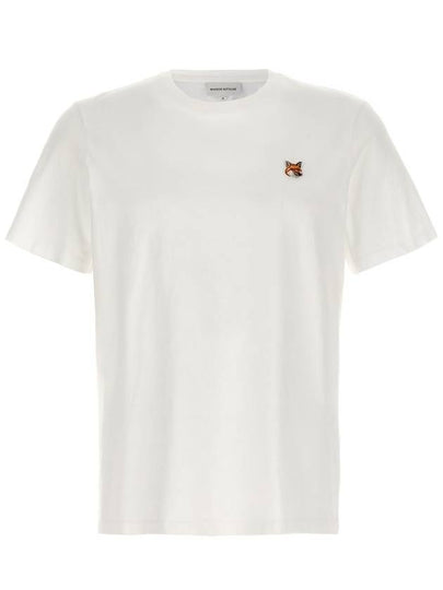 Fox Head Patch Classic Short Sleeve T-Shirt White - MAISON KITSUNE - BALAAN 2