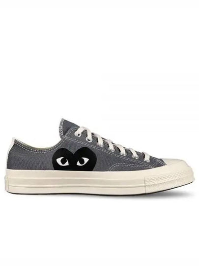 Comme Des Garcons Play Chuck 70 Steel Low Top Sneakers Grey - CONVERSE - BALAAN 2