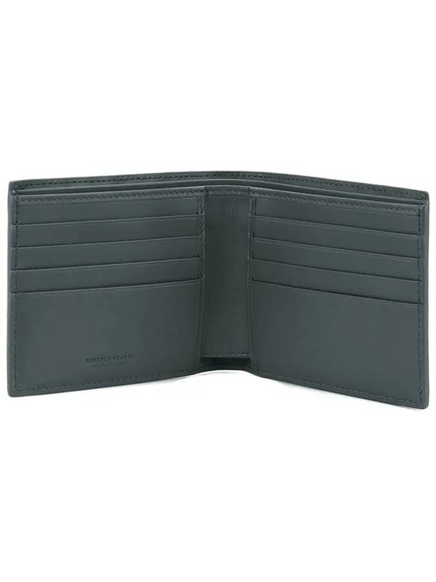 Intrecciato Weaving Half Wallet Dark Grey - BOTTEGA VENETA - BALAAN 5