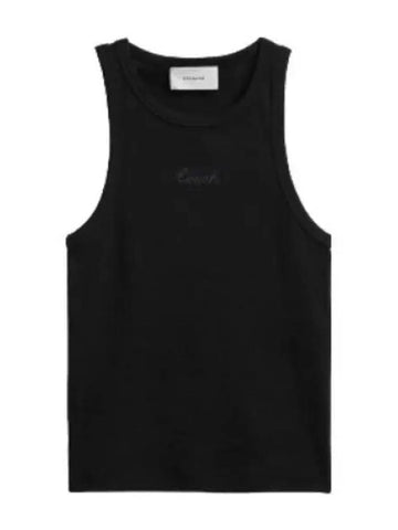 ribbed signature tank top sleeveless - COACH - BALAAN 1