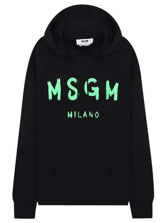 Logo Print Hooded Sweatshirt 3340MM515 227799 99 - MSGM - BALAAN 1