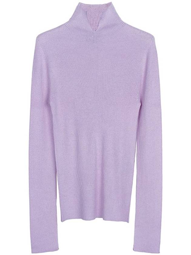 Nicole Wool Cashmere Turtleneck Parma Violet - A.P.C. - BALAAN 1