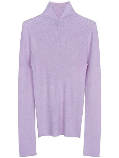 Nicole Wool Cashmere Turtleneck Parma Violet - A.P.C. - BALAAN 1