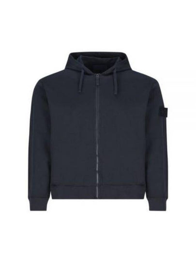 Regular Fit Cotton Zip-up Hoodie Navy - STONE ISLAND - BALAAN 2