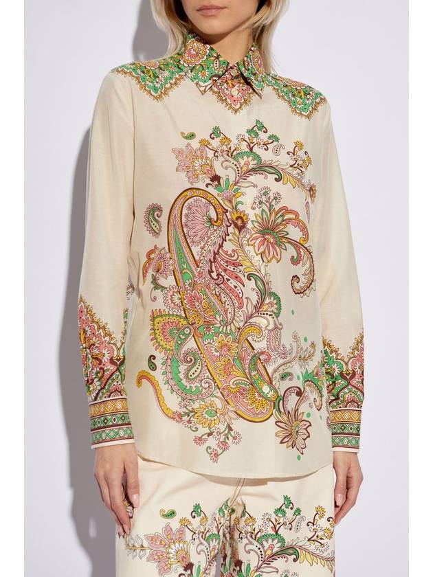 Etro Shirt With Decorative Print, Women's, Cream - ETRO - BALAAN 3