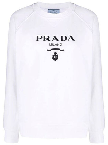 Logo Sweatshirt 134645 S22110GW - PRADA - BALAAN 1