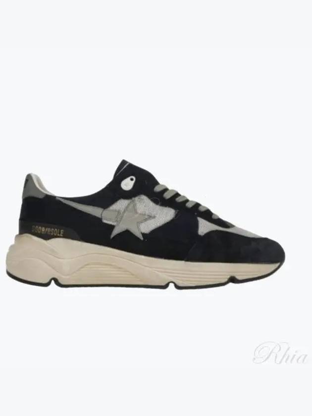 Star Running Sole Suede Low Top Sneakers Grey Navy - GOLDEN GOOSE - BALAAN 2