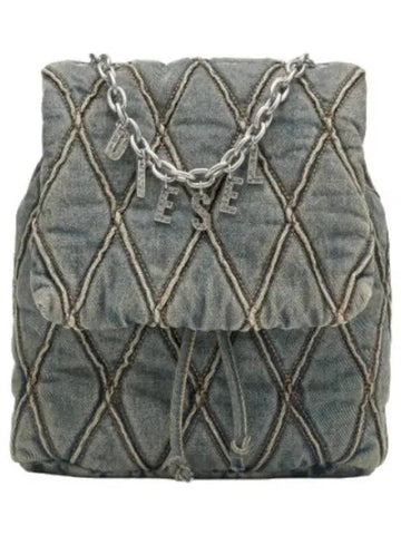 Charm Backpack Blue Bag - DIESEL - BALAAN 1