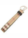 Monogram Motif Check Key Holder Beige - BURBERRY - BALAAN 4