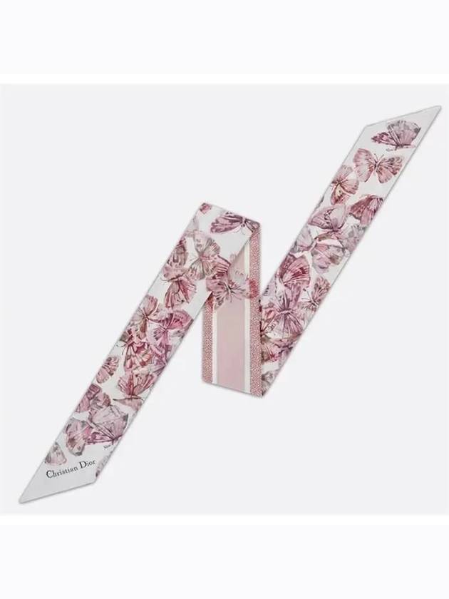 Camo Papillon Mitzah Scarf Pale Pink - DIOR - BALAAN 2