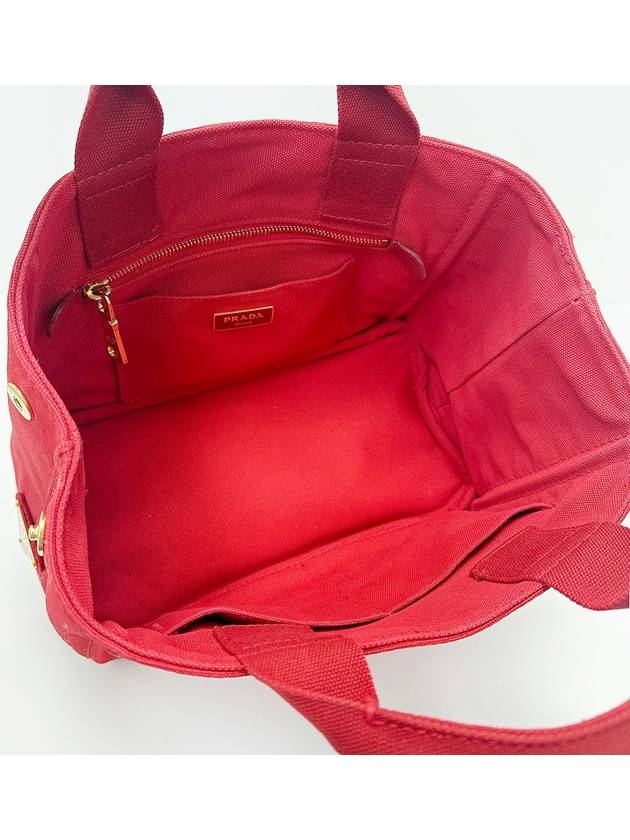 Red Canapa Canvas Tote Bag 4VPRB23148 - PRADA - BALAAN 6