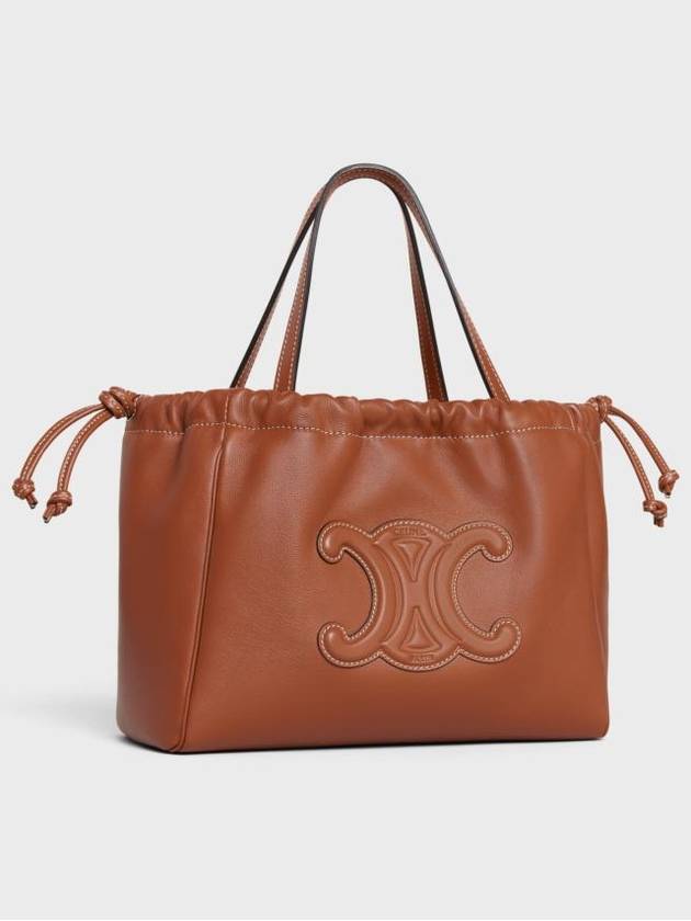 Coeur Triomphe Small Drawstring Cabas Shoulder Bag Tan - CELINE - BALAAN 3