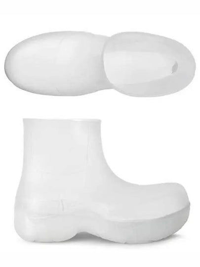 Puddle Glass Middle Rain Boots White - BOTTEGA VENETA - BALAAN 2