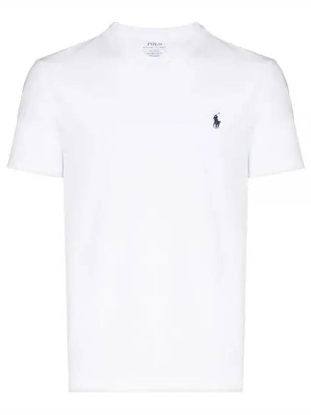 Men's Embroidered Pony Short Sleeve T-Shirt White - POLO RALPH LAUREN - BALAAN 2