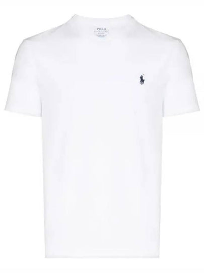 Men's Embroidered Pony Short Sleeve T-Shirt White - POLO RALPH LAUREN - BALAAN 2