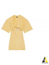 La Robe T-shirt Bahia Open Waistline Cotton Short Dress Beige - JACQUEMUS - BALAAN 2