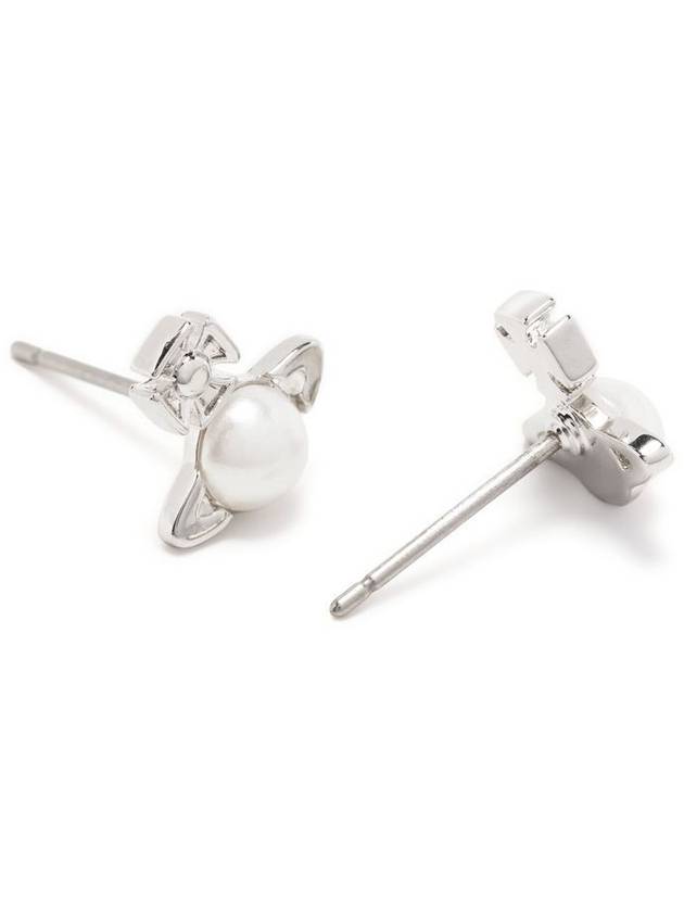 Balvina Pearl Earrings Silver - VIVIENNE WESTWOOD - BALAAN 4