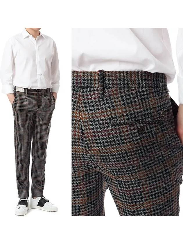 Redline houndstooth wool pants 1SP676 40653 910 - INCOTEX - BALAAN 1