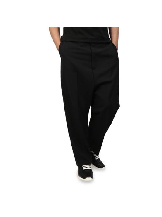 Karoff Fabric Straight Pants Black - RICK OWENS - BALAAN 1