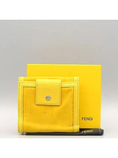 yellow half wallet - FENDI - BALAAN 1