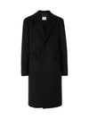 Wool Cashmere Tailored Single Coat Black - BURBERRY - BALAAN 2