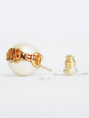 24C pearl CC logo lettering gold metal earrings ABB595 B14642 NS018 - CHANEL - BALAAN 7