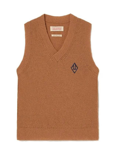 Kids Logo Wool Vest Brown F22110 199FE - THE ANIMALS OBSERVATORY - BALAAN 2