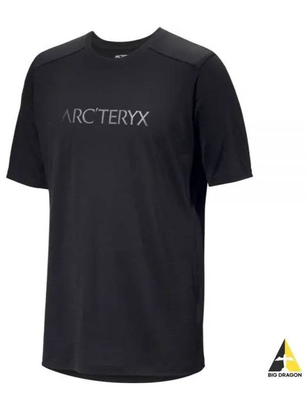 ARC TERYX 24 Ionic Merino Wool WORD LOGO SS Man ATOSMX7733BLK IONIA M - ARC'TERYX - BALAAN 2