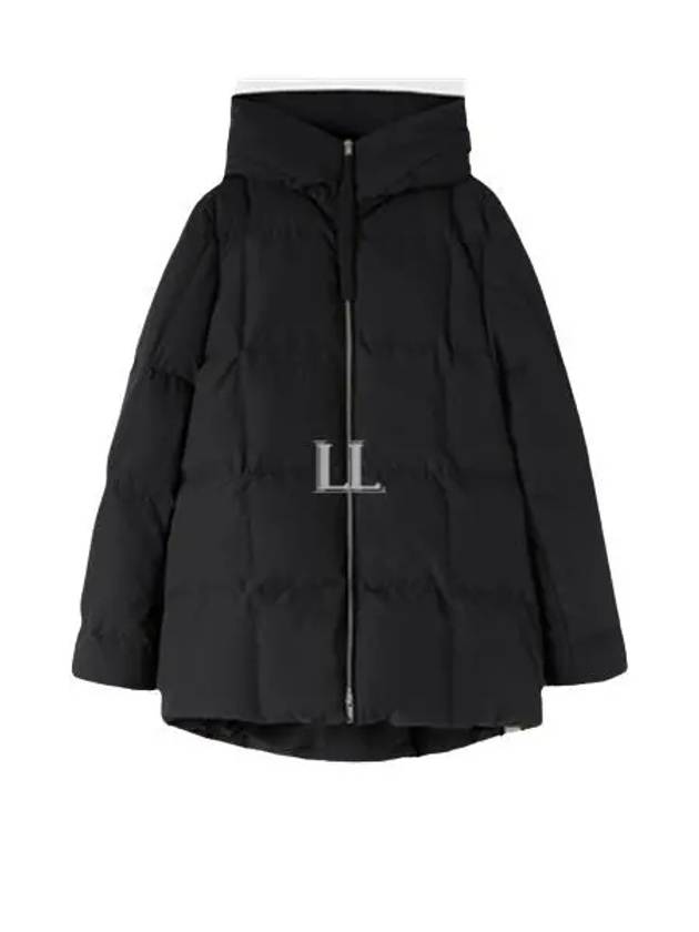 Zipper Quilted Hood Down Padding Black - JIL SANDER - BALAAN 2