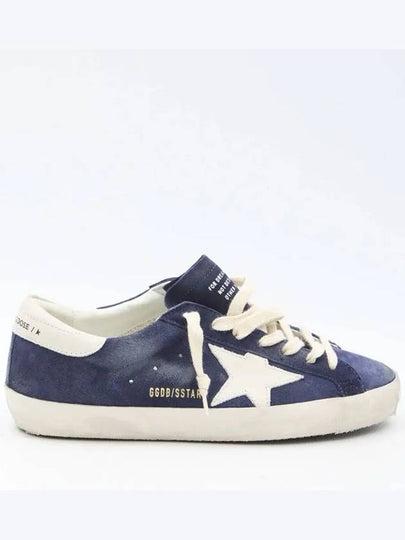 Superstar Suede Low Top Sneakers Navy - GOLDEN GOOSE - BALAAN 2