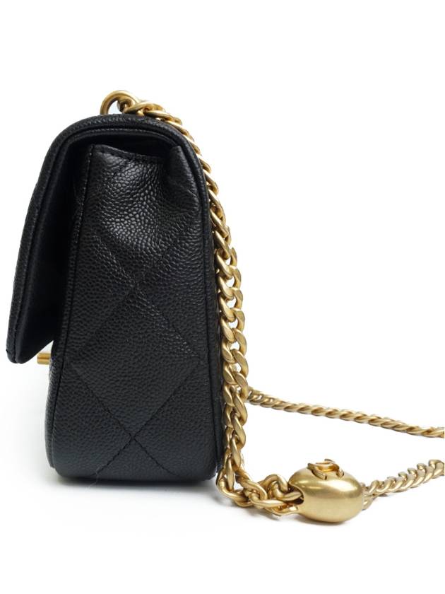 Calfskin Mini Flap Shoulder Bag Black - CHANEL - BALAAN 6