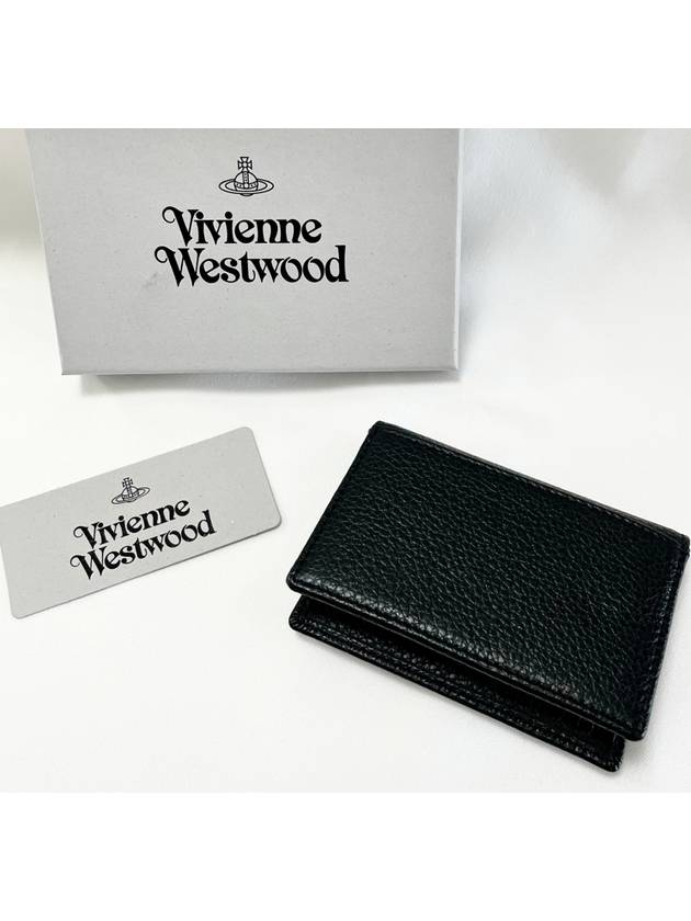 ORB Logo Card Wallet Black - VIVIENNE WESTWOOD - BALAAN 7