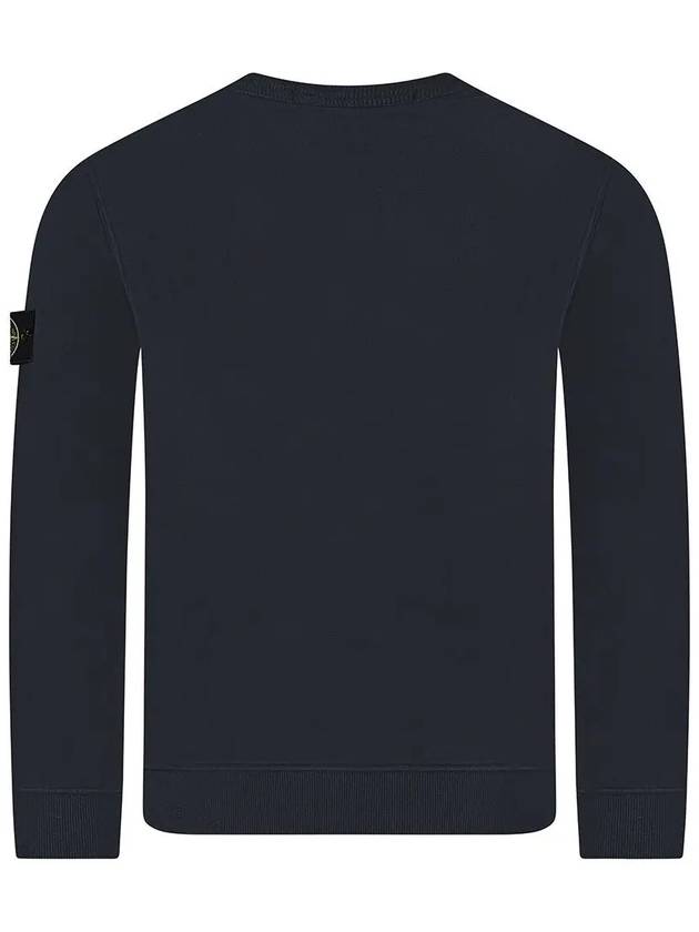 Wappen Patch Crew Neck Cotton Sweatshirt Navy - STONE ISLAND - BALAAN 4