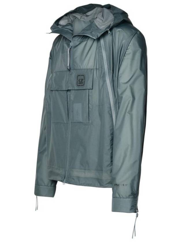 Metropolis Series Pertex Bloom Hooded Jacket Turbulence - CP COMPANY - BALAAN 3