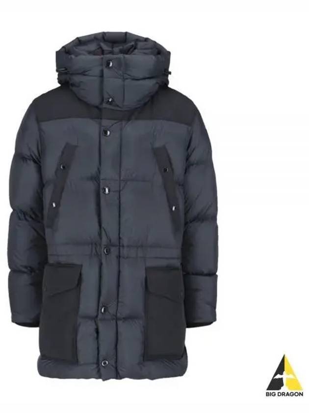 Logo Applique Nylon Puffer Padding Charcoal Grey - BURBERRY - BALAAN 2