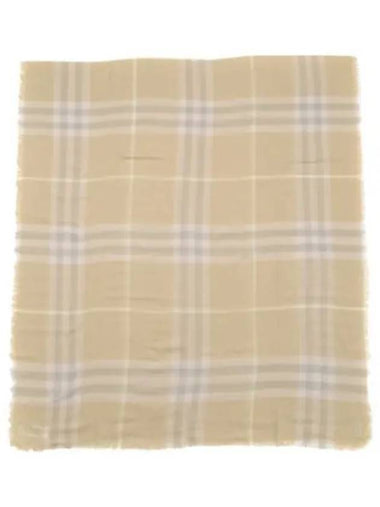 checked wool scarf men - BURBERRY - BALAAN 1