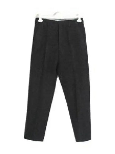 Wool Pants Black Dark Gray HTR501 277 1258523 - AMI - BALAAN 1