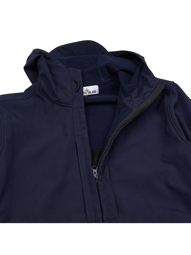 Soft Shell RE Dye Technology Hooded Jacket Navy - STONE ISLAND - BALAAN 9