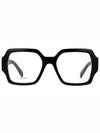 Eyewear Square Acetate Eyeglasses Black - CELINE - BALAAN 3