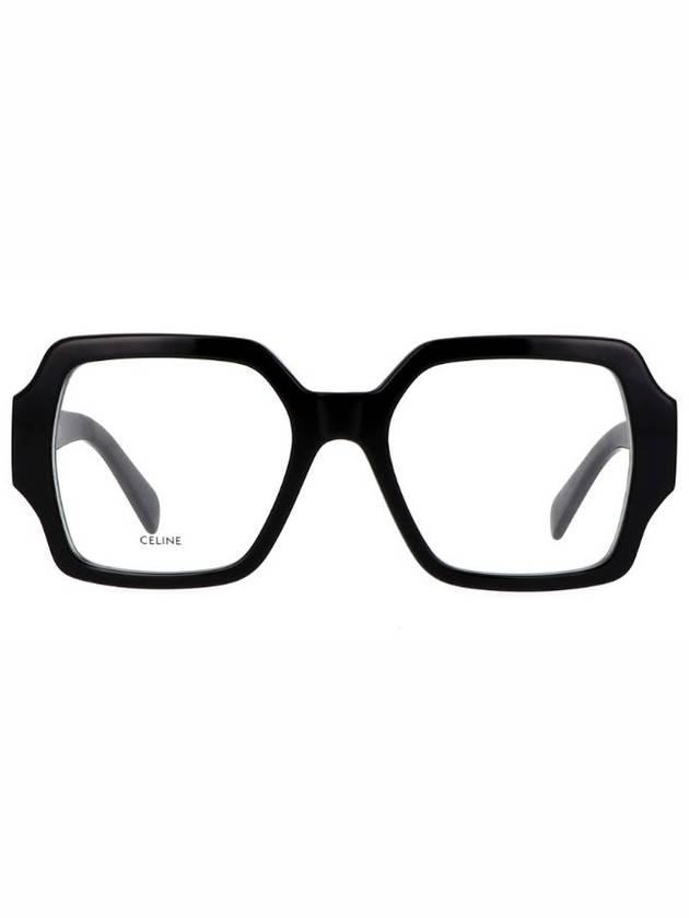 Eyewear Square Acetate Eyeglasses Black - CELINE - BALAAN 3