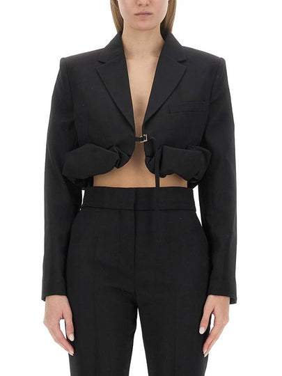 Women's La Best Croissant Roll Bolero Jacket Black - JACQUEMUS - BALAAN 2