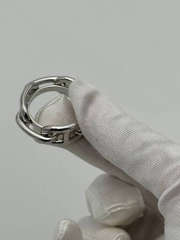 Legate 90 Silver Scarf Ring H601107S - HERMES - BALAAN 7