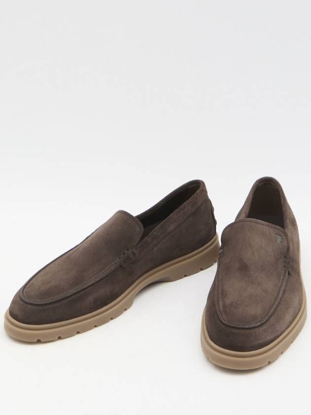 Suede Slipper Loafers Brown - TOD'S - BALAAN 6