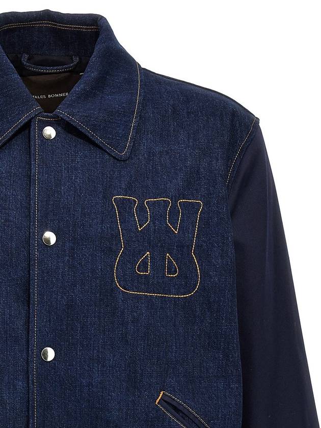 Wales Bonner 'The Echo Denim Varsity' Jacket - WALES BONNER - BALAAN 3