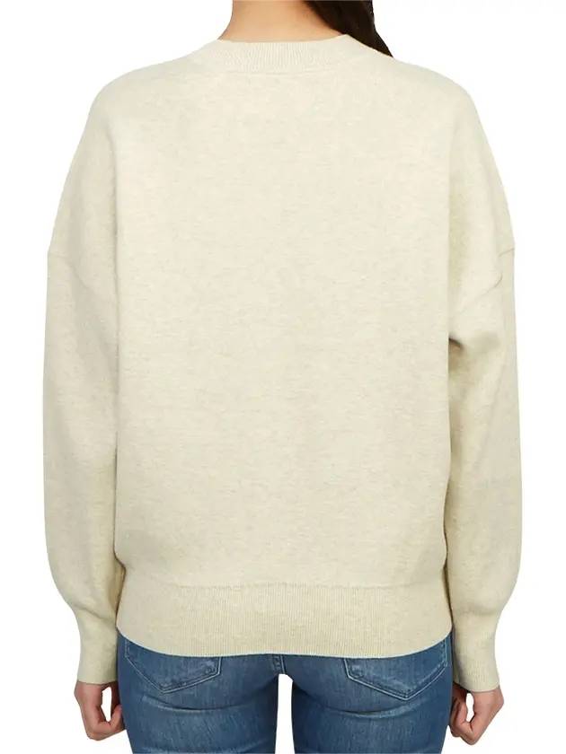 Logo Intarsia Crewneck Sweater Ecru - ISABEL MARANT - BALAAN 1