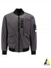 Skin Touch Nylon TC Primaloft Bomber Jacket Charcoal - STONE ISLAND - BALAAN 2