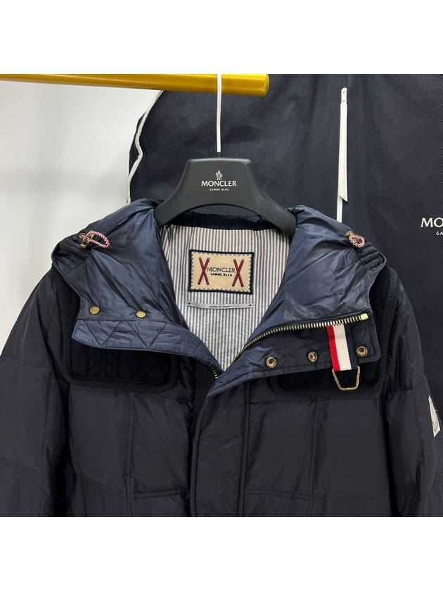 Gamma Blue Padded Hood Jumper Navy Size 1 - MONCLER - BALAAN 5